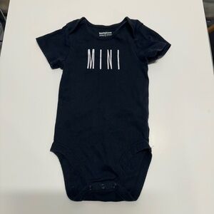 10/20$ baby toddler black short sleeve “mini” bodysuit/onesie size 18-24 months